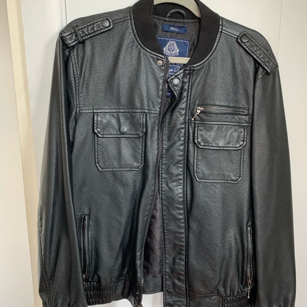 Leather Bomber Jacket